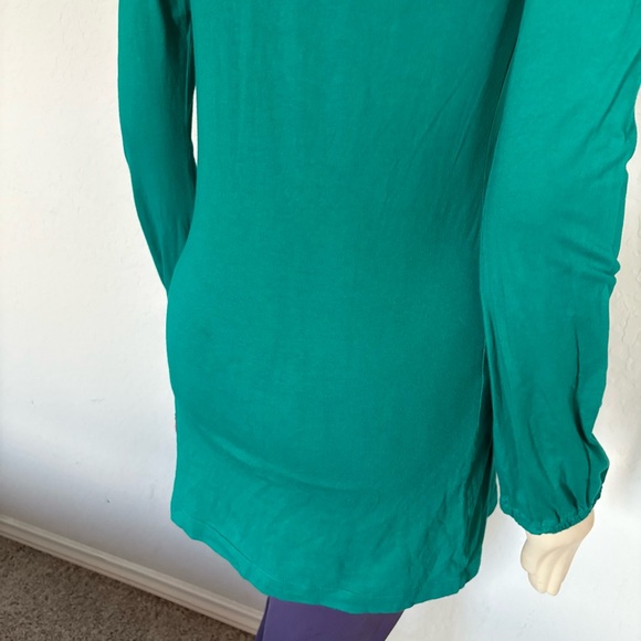 Johnny Was JWLA Womens Tunic Top Size Small Embroidered Boho Peacock - Picture 11 of 16